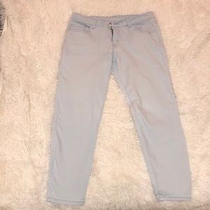 Light Blue Forever 21 Cropped Jeans